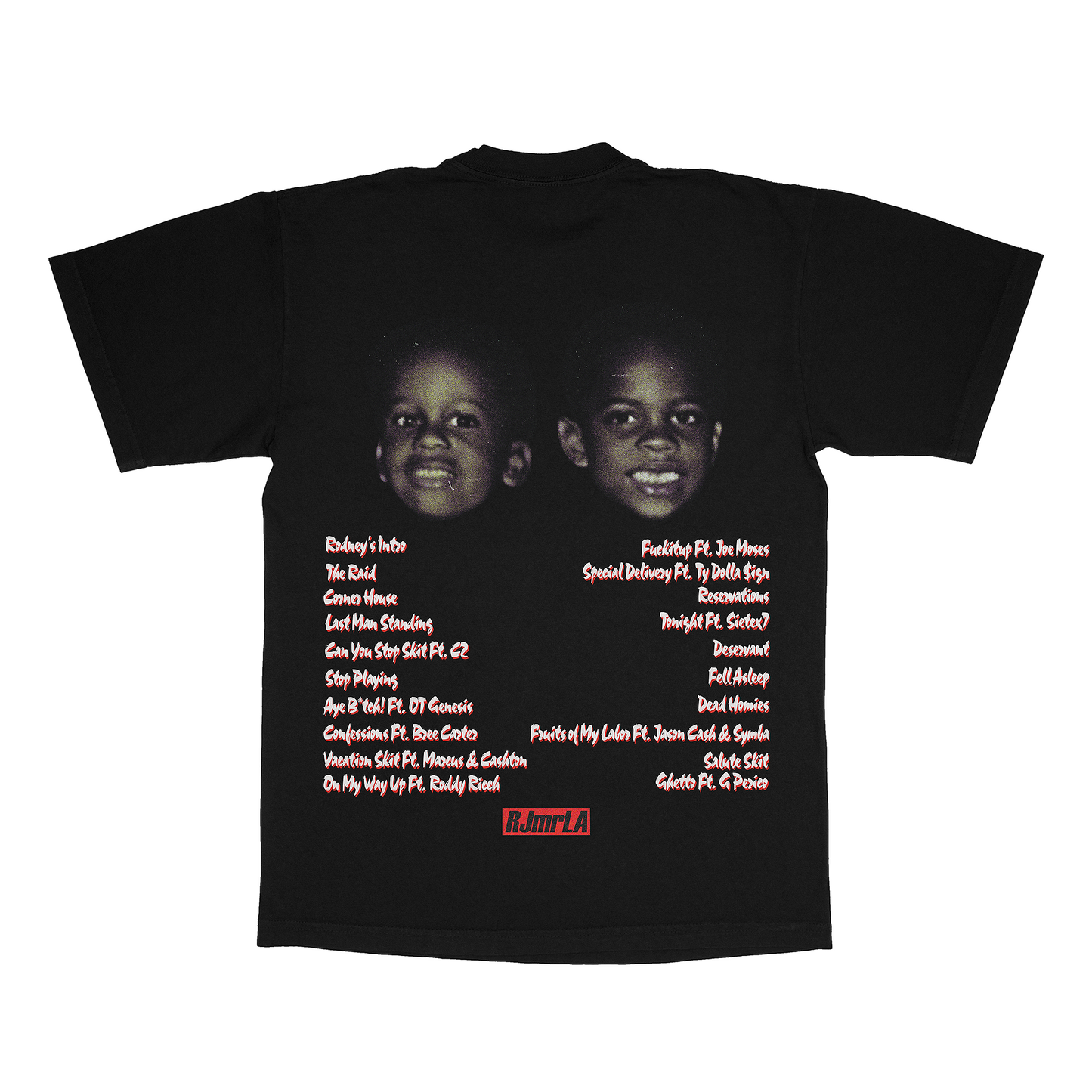 RODNEY BROWN JR. ALBUM COVER TEE (TRACKLIST) // BLACK