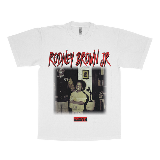 RODNEY BROWN JR ALBUM COVER TEE (TRACKLIST) // WHITE